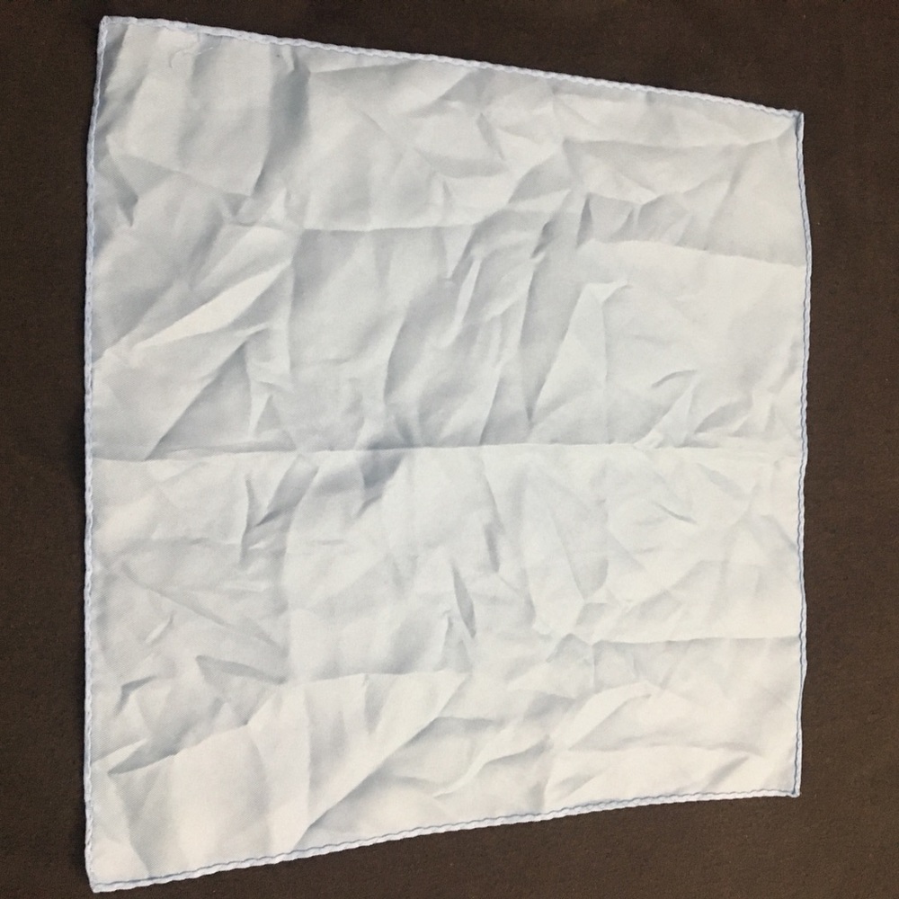 Baby blue pocket square